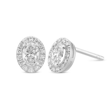 Nuran ørestikker i 14 karat hvidguld med 0,32 ct diamanter – Ø3052-064-14HG