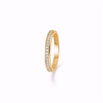 8 karat guldring med zirkonia