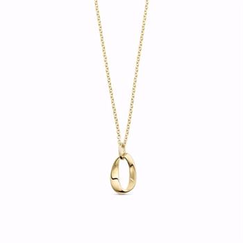 Guld & Sølv Design guldvedhæng i 8 karat med 45 cm kæde