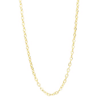 Klassisk forgyldt collier, flad anker - fra Aagaard