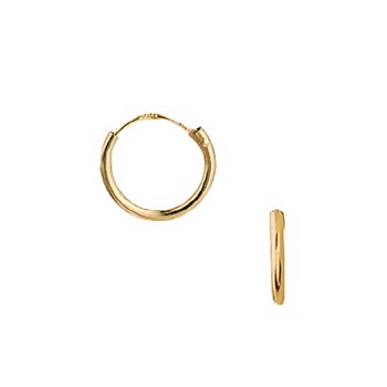 Aagaard 8 karat guld creol øreringe, Ø 10,5 mm