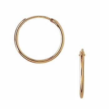 Aagaard 8 karat guld creol øreringe, Ø 17,5 mm