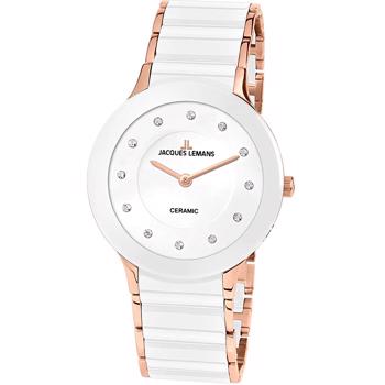 Model 1-1856H Jacques Lemans Dublin Ceramic Batteridrevet quartz dame ur