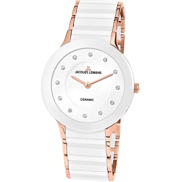 Model 1-1856H Jacques Lemans Dublin Ceramic Batteridrevet quartz dame ur