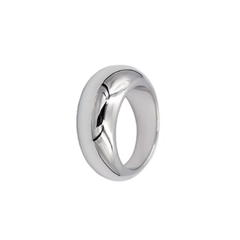 L&G rhodineret sterling sølv Boble Fingerring