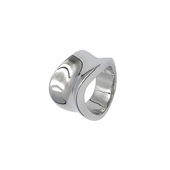 L&G rhodineret sterling sølv fingerring