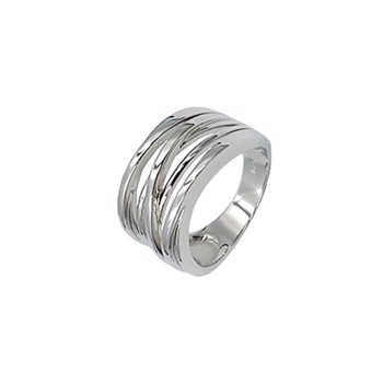 L&G rhodineret sterling sølv Fingerring