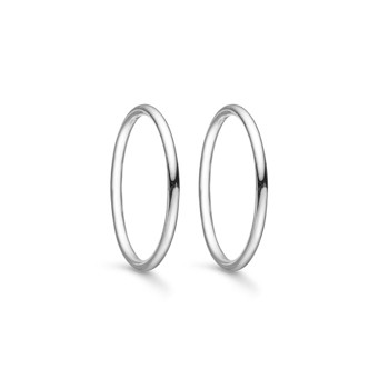 Creoler i sterling sølv, Ø10 mm – Støvring Design