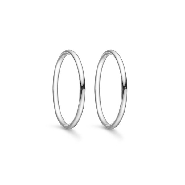 Creoler i sterling sølv, Ø10 mm – Støvring Design