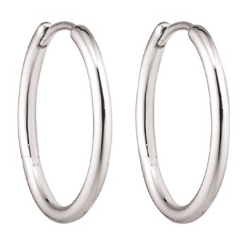 Creoler i sterling sølv, 1,6 x 18 mm – Støvring Design