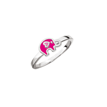 Ring i sterling sølv med emalje, 6 x 8 mm – Støvring Design