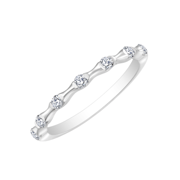 Ring i rhodineret sterling sølv med klar zirkonia – Støvring Design