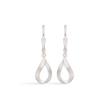 Ørehængere i rhodineret sterling sølv – Støvring Design