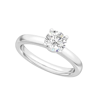 Ring i 14 karat hvidguld med diamant 1,0 ct, 7x7,5 mm fra Siersbøl – forhandlet hos Houmann.dk