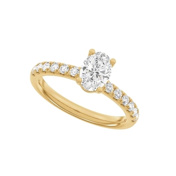 Ring i 14 karat hvidguld med diamant 1,4 ct, 6x7,5 mm fra Siersbøl – forhandlet hos Houmann.dk