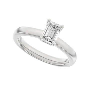 Ring i 14 karat hvidguld med diamant 1,0 ct, 6x7,5 mm fra Siersbøl – forhandlet hos Houmann.dk
