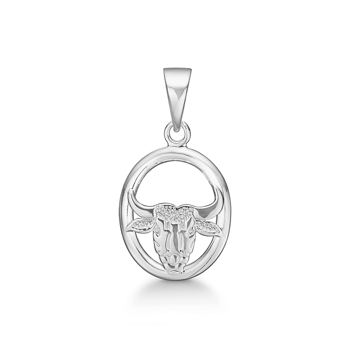 Vedhæng i sterling sølv med stjerne, 13 x 12,5 mm – Støvring Design