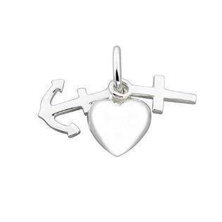 Vedhæng i sterling sølv med stjerne, 8x8 mm – Støvring Design