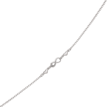 Armbånd i sterling sølv med hjerte – Støvring Design