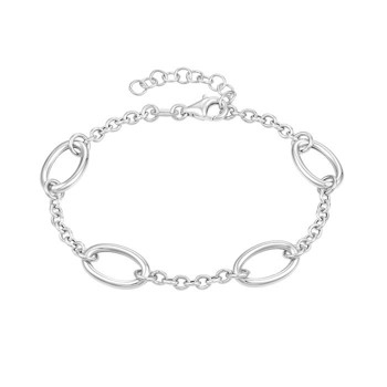 Halskæde i rhodineret sterling sølv – Støvring Design