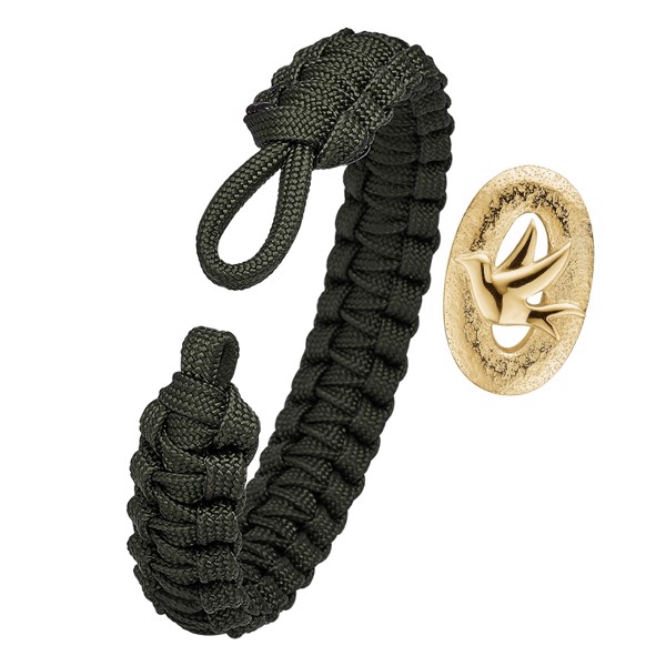 Army grønt armbånd med forgyldt G01 lås, From Soldier To Soldier