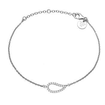 Aagaard Sterling sølv armbånd med 24 zirkonia
