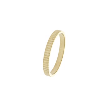 Aagaard 8 Karat Guld, Grooved Ring med Riller -