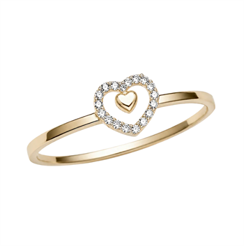 Aagaard Promise ring i 8 karat guld