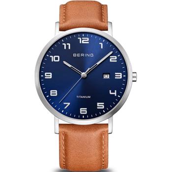 Bering 18640-567 herreur Titanium med blå urskive