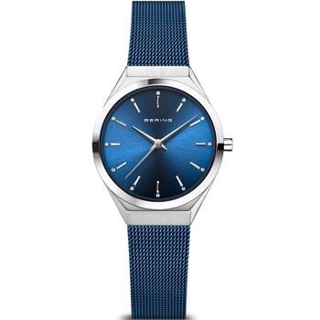 Bering 18729-307 dameur Ultra Slim med blå urskive