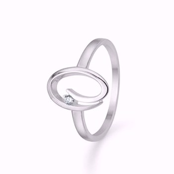 Smuk ring med zirkonia