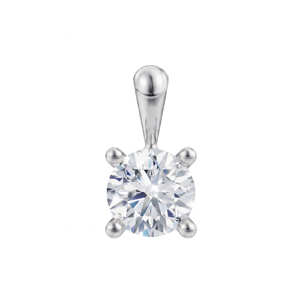 Luxury Solitaire vedhæng, med i alt 0,70 ct Labgrown diamant i 14 kt hvidguld