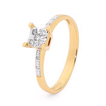 Solitaire Diamant Guld ring