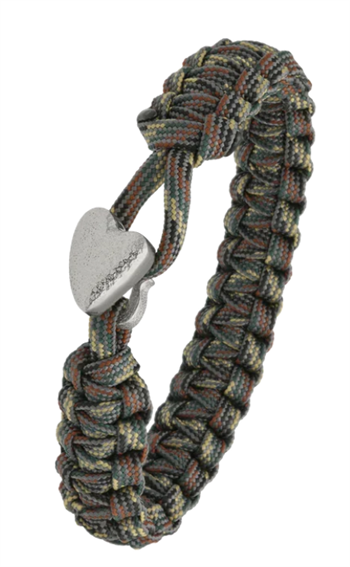 Aagaard From Soldier to Soldier – Camouflage armbånd med Soldier Hjerte stållås