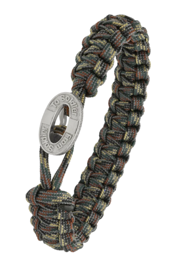 Aagaard From Soldier to Soldier – Camouflage armbånd med Soldier Oxideret stållås