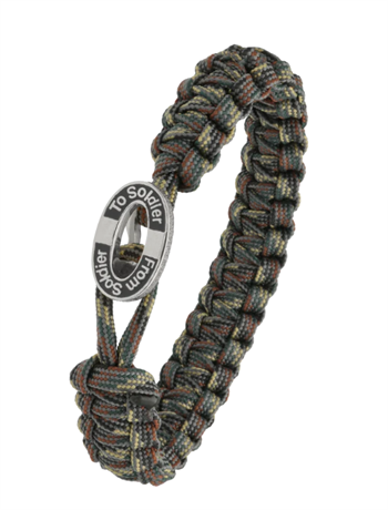 Aagaard From Soldier to Soldier – Camouflage armbånd med Soldier Oval stållås