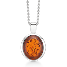 Halskæde i sterling sølv, 18x16 mm – Støvring Design