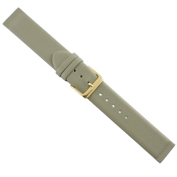 Mat taupe grå glat kalveskinds special urrem til at skrue på (Skagen & Bering), 16-22 mm – urrem fra Houmann