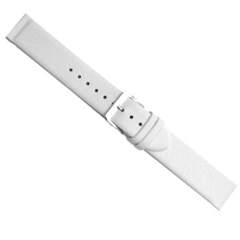 Mat hvid glat kalveskinds special urrem til at skrue på (Skagen & Bering), 12-24 mm – urrem fra Houmann