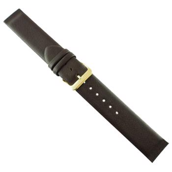 Mat mørkebrun glat kalveskinds special urrem til at skrue på (Skagen & Bering), 12-24 mm – urrem fra Houmann