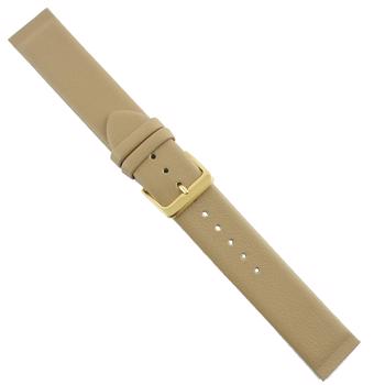 Mat beige glat kalveskinds special urrem til at skrue på (Skagen & Bering), 16-22 mm – urrem fra Houmann