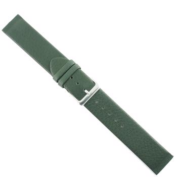 Glat mørkegrøn glat kalveskinds special urrem til at skrue på (Skagen & Bering), 16-22 mm – urrem fra Houmann