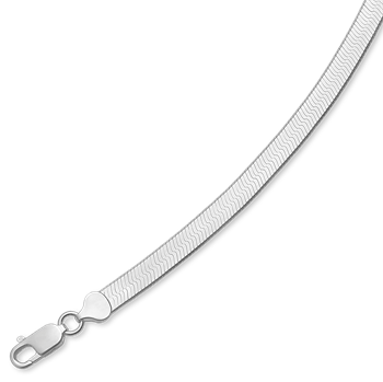 Sølv slangearmbånd 7,0 mm bred og 19 cm lang fra Støvring design