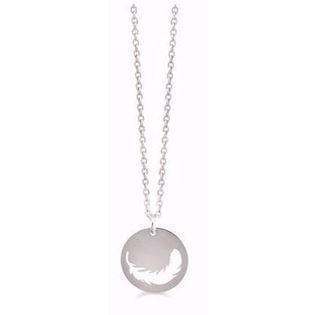 Fjer 925 Sterling Sølv Collier blank