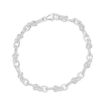Armbånd med knude i sterling sølv, 20 cm – Lund Copenhagen