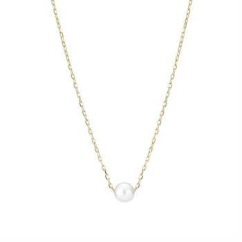 Collier ferskvands perler 5,5-6mm 9 karat