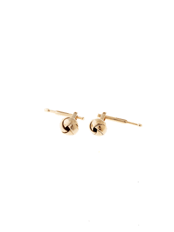Broche med knude i 8 karat guld – Lund Copenhagen