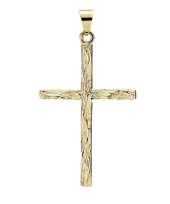 Vedhæng med kors i 8 karat guld, 15x11 mm – Lund Copenhagen