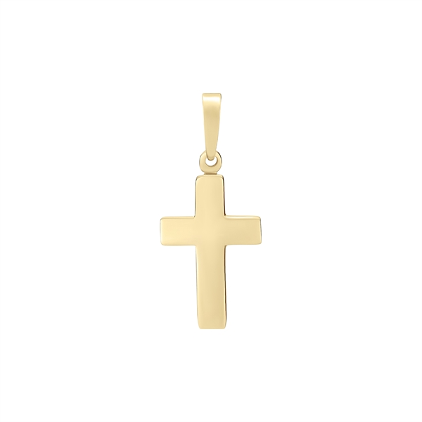 Vedhæng med kors i 8 karat guld, 15x10 mm – Lund Copenhagen