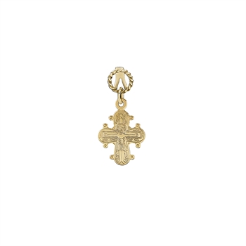 Vedhæng med kors i 14 karat guld, 14x12 mm – Lund Copenhagen